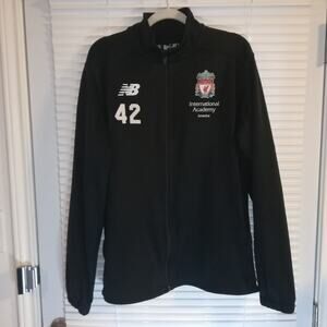 New Balance Intl. Academy Liverpool Football Black Track Jacket Size M